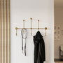 Wallity Iyon-A Gancho de pared metálico Dorado
